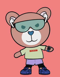 Best Polygon NFT Collection on Opensea - Jolly Teddy Party #791
