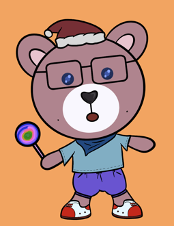 Best Polygon NFT Collection on Opensea - Jolly Teddy Party #7923