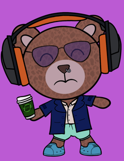 Best Polygon NFT Collection on Opensea - Jolly Teddy Party #7932