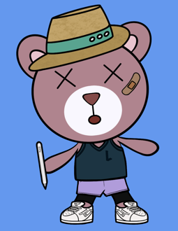 Best Polygon NFT Collection on Opensea - Jolly Teddy Party #7943