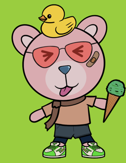 Best Polygon NFT Collection on Opensea - Jolly Teddy Party #7947