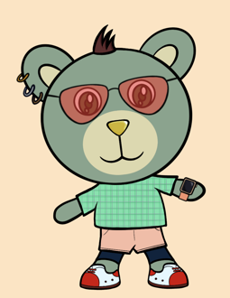 Best Polygon NFT Collection on Opensea - Jolly Teddy Party #7954