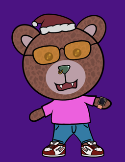 Best Polygon NFT Collection on Opensea - Jolly Teddy Party #7960