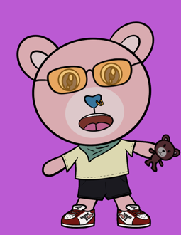 Best Polygon NFT Collection on Opensea - Jolly Teddy Party #7971