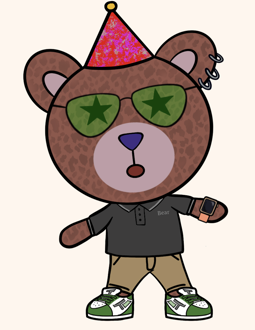 Best Polygon NFT Collection on Opensea - Jolly Teddy Party #7987