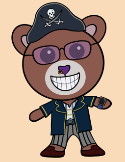 Best Polygon NFT Collection on Opensea - Jolly Teddy Party #8059