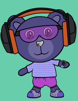 Best Polygon NFT Collection on Opensea - Jolly Teddy Party #8062