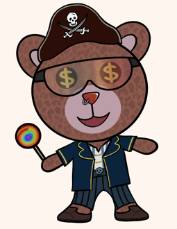 Best Polygon NFT Collection on Opensea - Jolly Teddy Party #8068