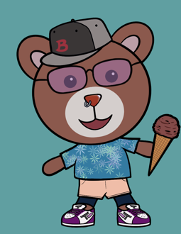 Best Polygon NFT Collection on Opensea - Jolly Teddy Party #8075