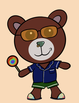 Best Polygon NFT Collection on Opensea - Jolly Teddy Party #8087