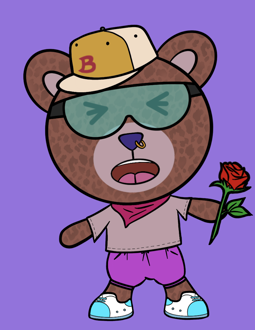 Best Polygon NFT Collection on Opensea - Jolly Teddy Party #8089