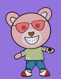 Best Polygon NFT Collection on Opensea - Jolly Teddy Party #8091