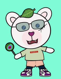 Best Polygon NFT Collection on Opensea - Jolly Teddy Party #8095