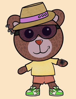 Best Polygon NFT Collection on Opensea - Jolly Teddy Party #8099