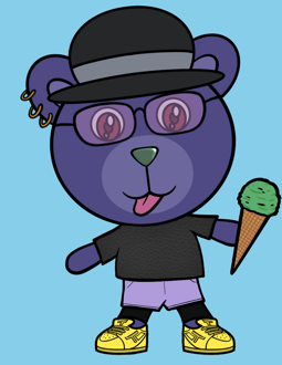 Best Polygon NFT Collection on Opensea - Jolly Teddy Party #8100