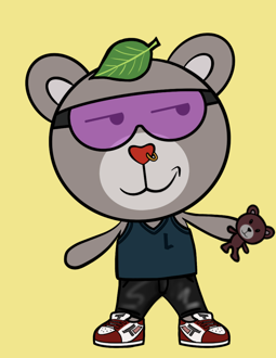 Best Polygon NFT Collection on Opensea - Jolly Teddy Party #8102