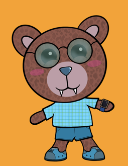 Best Polygon NFT Collection on Opensea - Jolly Teddy Party #8106