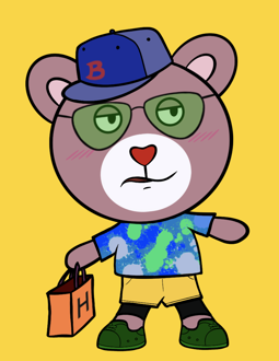 Best Polygon NFT Collection on Opensea - Jolly Teddy Party #8108