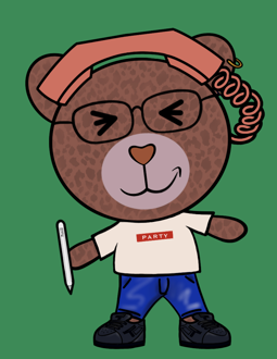 Best Polygon NFT Collection on Opensea - Jolly Teddy Party #8115