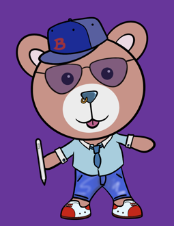 Best Polygon NFT Collection on Opensea - Jolly Teddy Party #8117