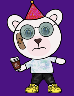 Best Polygon NFT Collection on Opensea - Jolly Teddy Party #8125
