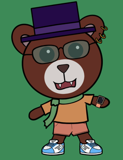 Best Polygon NFT Collection on Opensea - Jolly Teddy Party #8127