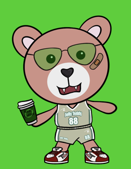 Best Polygon NFT Collection on Opensea - Jolly Teddy Party #8133