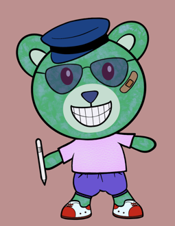 Best Polygon NFT Collection on Opensea - Jolly Teddy Party #8136