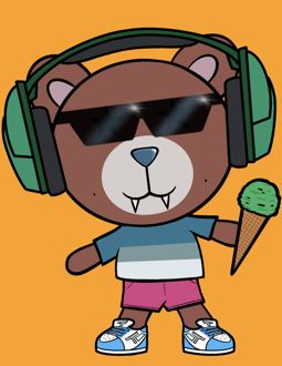Best Polygon NFT Collection on Opensea - Jolly Teddy Party #8143