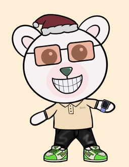 Best Polygon NFT Collection on Opensea - Jolly Teddy Party #8148