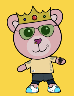 Best Polygon NFT Collection on Opensea - Jolly Teddy Party #8152