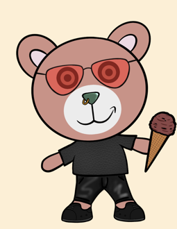 Best Polygon NFT Collection on Opensea - Jolly Teddy Party #8164