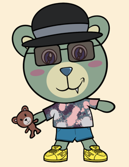 Best Polygon NFT Collection on Opensea - Jolly Teddy Party #8177