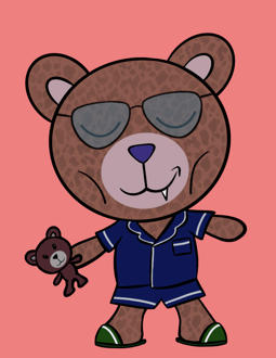 Best Polygon NFT Collection on Opensea - Jolly Teddy Party #8184