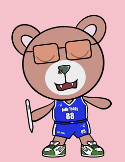 Best Polygon NFT Collection on Opensea - Jolly Teddy Party #8188