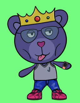 Best Polygon NFT Collection on Opensea - Jolly Teddy Party #8191