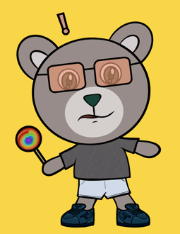 Best Polygon NFT Collection on Opensea - Jolly Teddy Party #8195