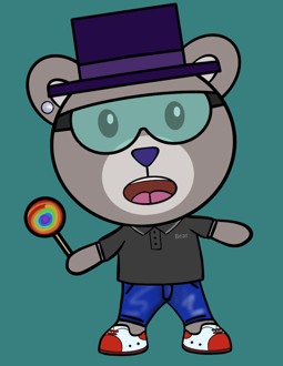 Best Polygon NFT Collection on Opensea - Jolly Teddy Party #8198