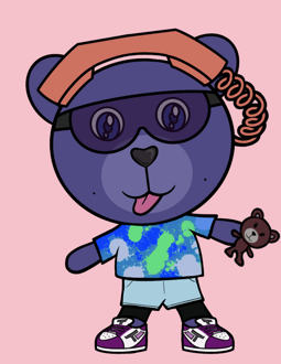 Best Polygon NFT Collection on Opensea - Jolly Teddy Party #8208