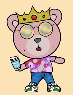 Best Polygon NFT Collection on Opensea - Jolly Teddy Party #8214