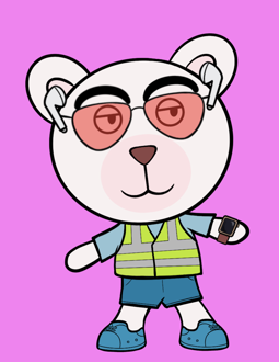 Best Polygon NFT Collection on Opensea - Jolly Teddy Party #8222