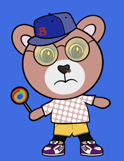Best Polygon NFT Collection on Opensea - Jolly Teddy Party #8226