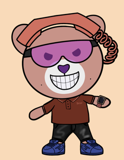 Best Polygon NFT Collection on Opensea - Jolly Teddy Party #8229