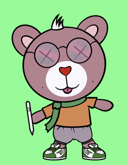 Best Polygon NFT Collection on Opensea - Jolly Teddy Party #8245