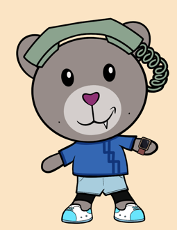 Best Polygon NFT Collection on Opensea - Jolly Teddy Party #8256