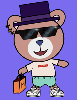 Best Polygon NFT Collection on Opensea - Jolly Teddy Party #8260