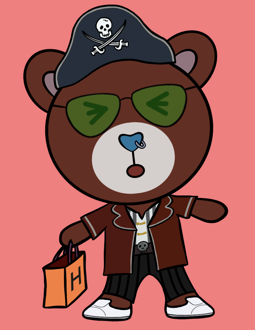 Best Polygon NFT Collection on Opensea - Jolly Teddy Party #8279