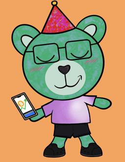 Best Polygon NFT Collection on Opensea - Jolly Teddy Party #8280