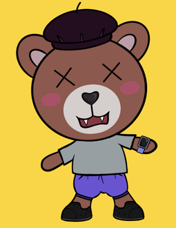 Best Polygon NFT Collection on Opensea - Jolly Teddy Party #8286