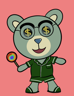 Best Polygon NFT Collection on Opensea - Jolly Teddy Party #833